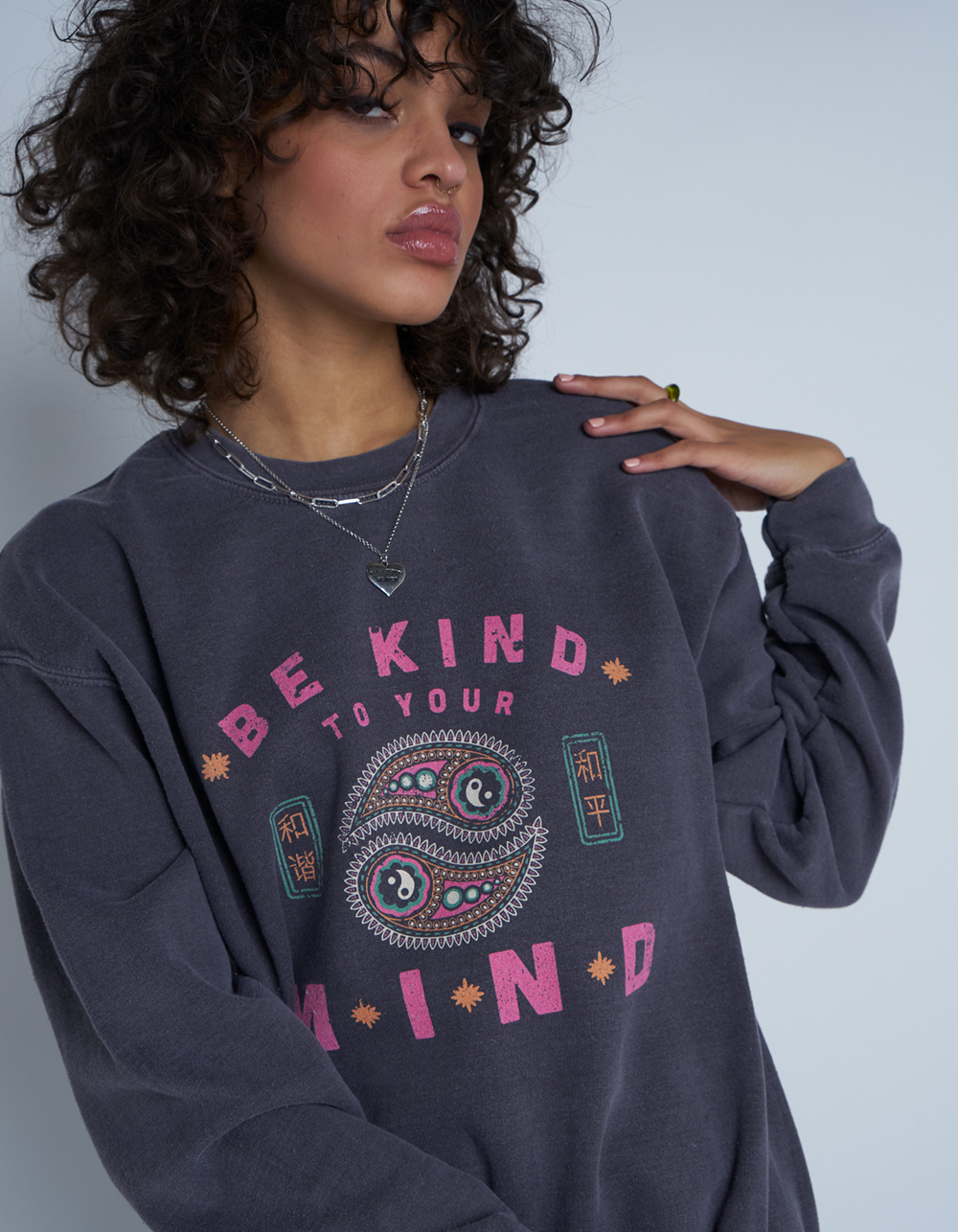 Womens washed sweatshirt Clearance