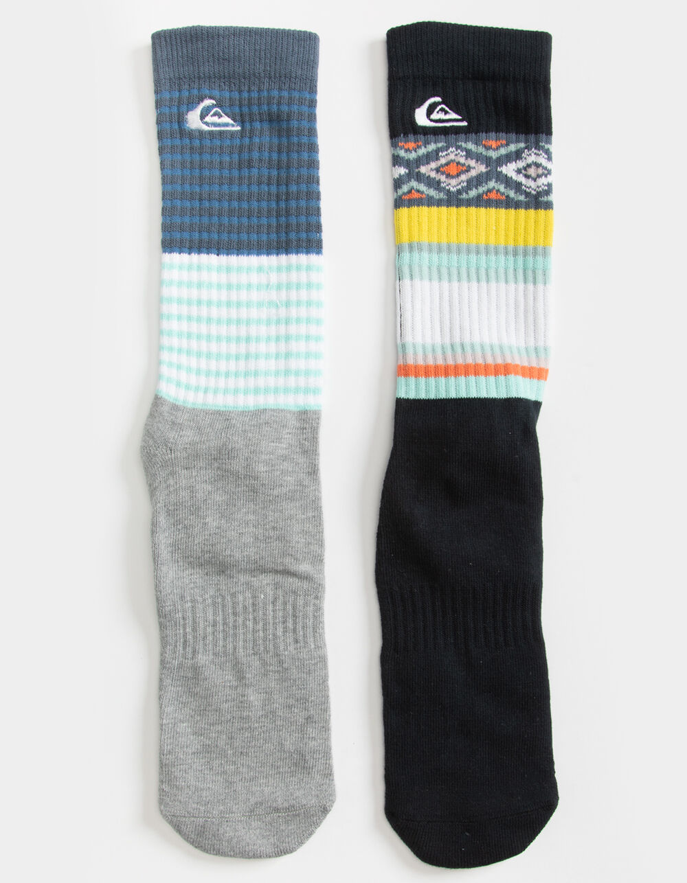 QUIKSILVER 2 Pack Mens Crew Socks MULTI Tillys