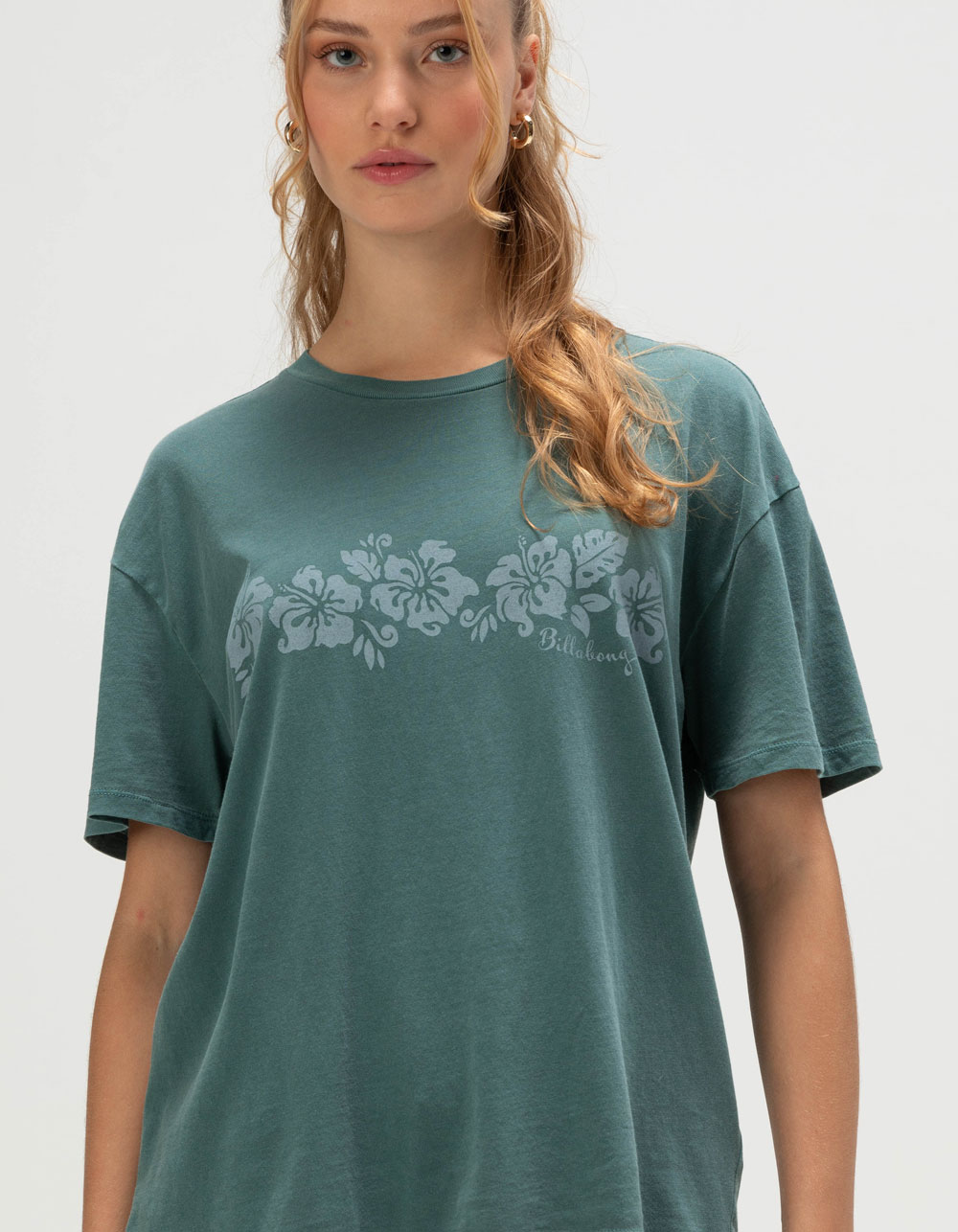 BILLABONG Dream Womens Oversized Tee - TEAL GREEN