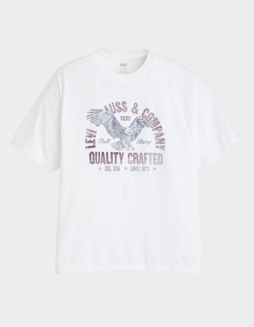 LEVI'S Graphic Mens Cropped Tee - WHITE