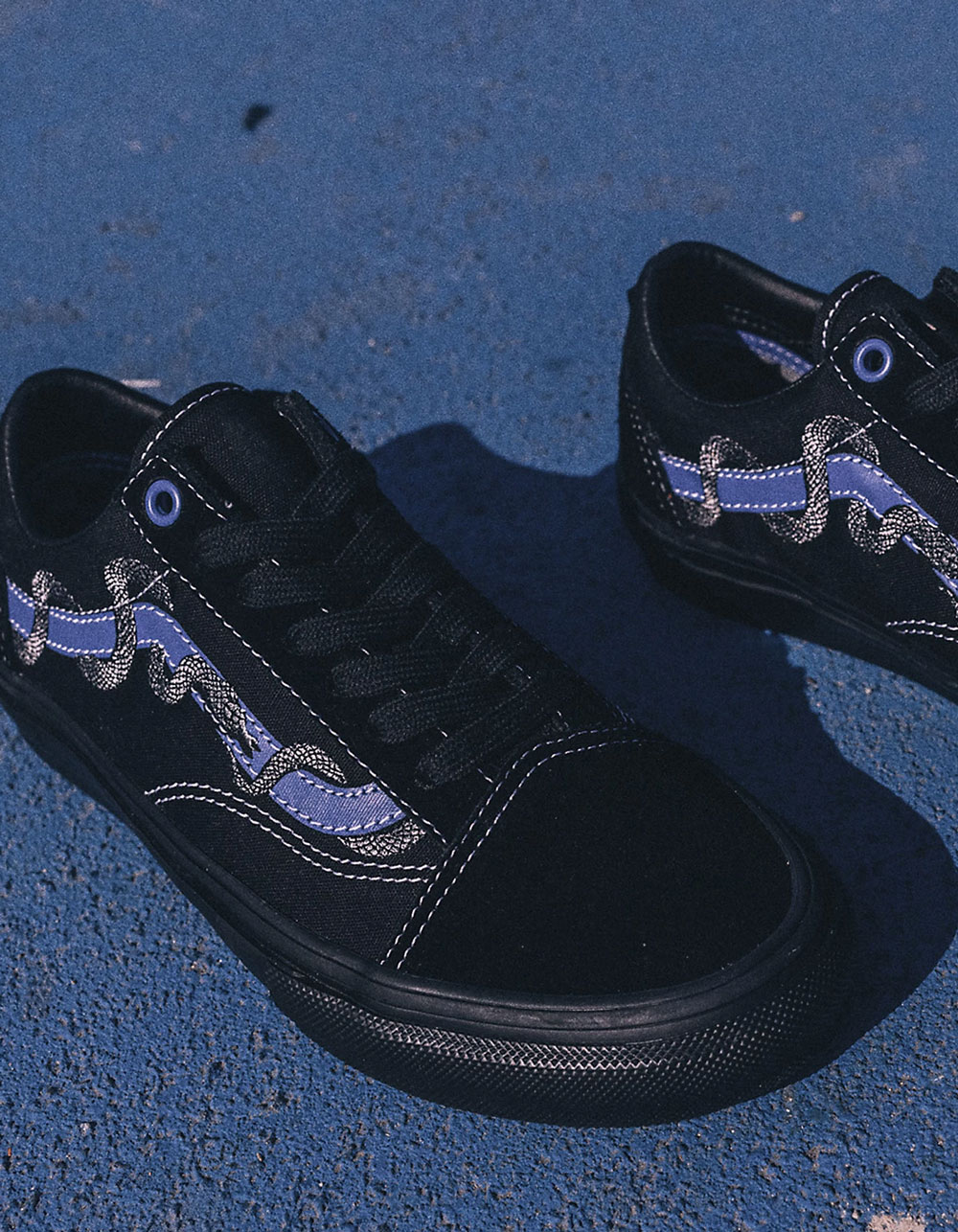 VANS x Breana Geering Skate Old Skool Mens Shoes BLK/BLUE Tillys