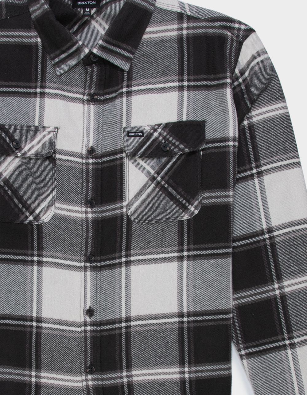 BRIXTON Post Mens Flannel - BLK/MULTI