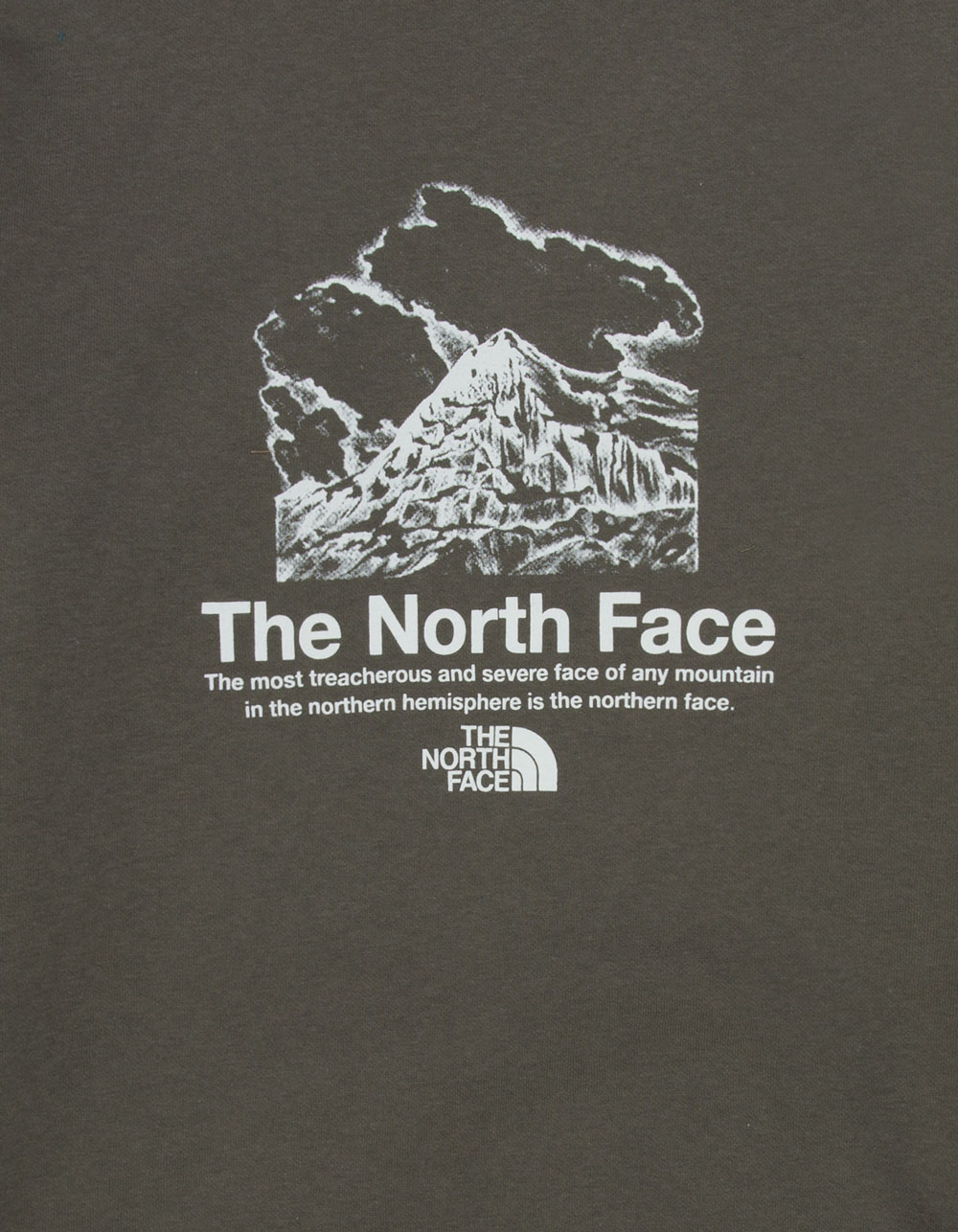 THE NORTH FACE Places We Love Mens Crewneck Sweatshirt - OLIVE