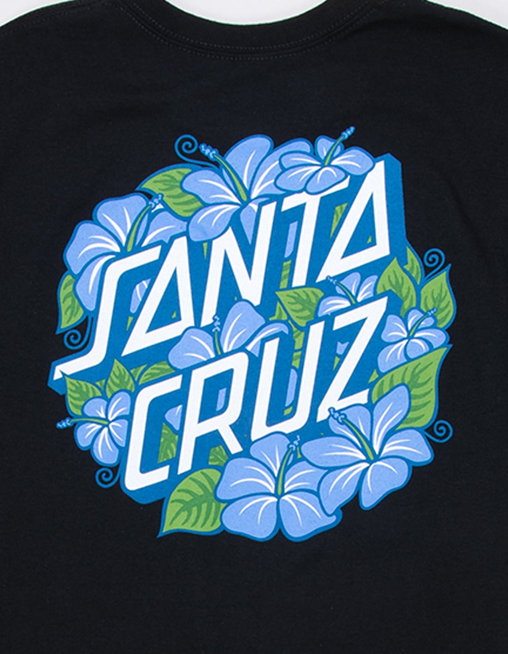 SANTA CRUZ Hibiscus Dot Mens Tee - BLACK