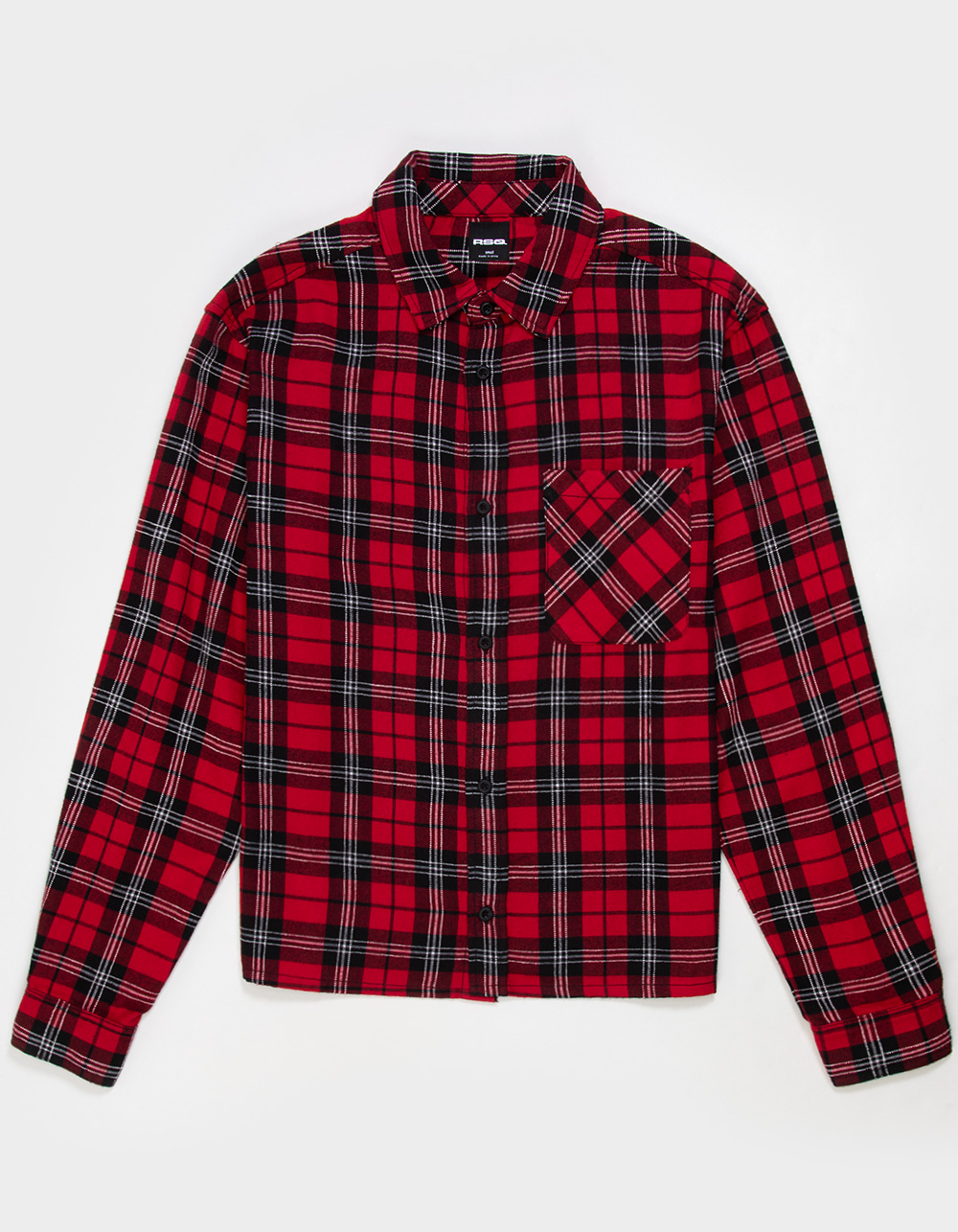 RSQ Mens Textured Flannel  - RED