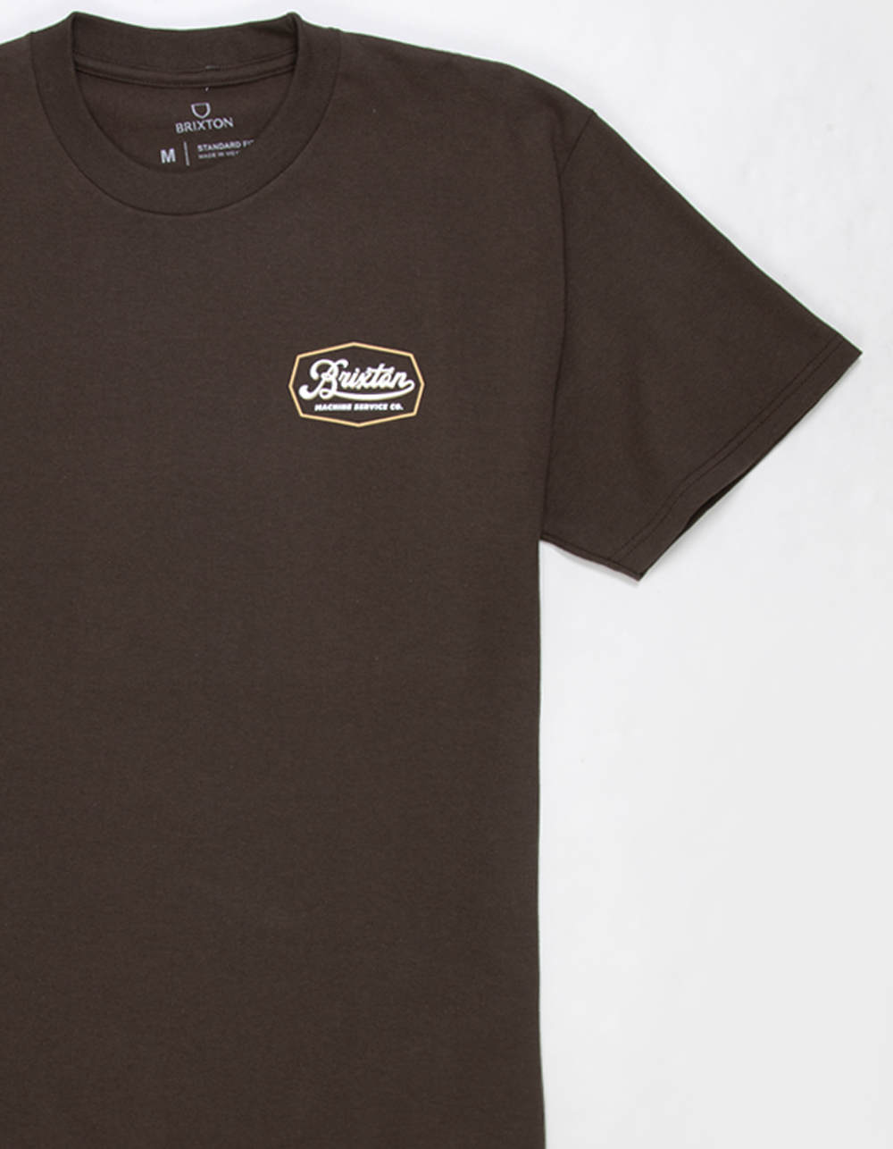 BRIXTON Machine Mens Tee - BROWN