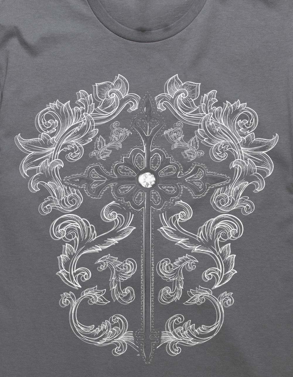 CROSS Metal Blur Unisex Tee - CHARCOAL