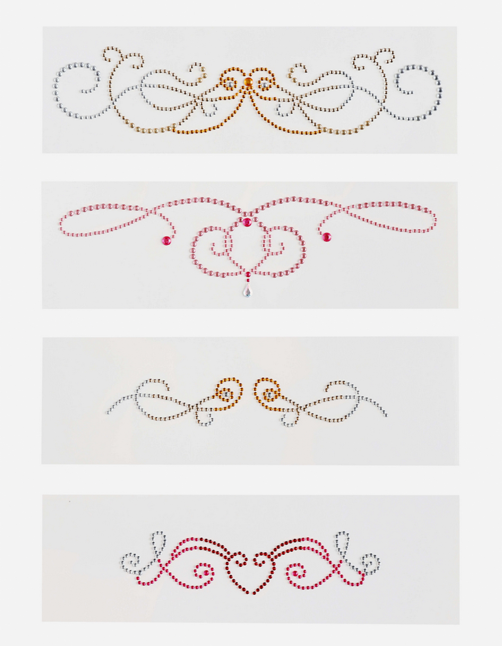 NEVER HAVE I EVER Y2K Baby Rhinestone Tattoo Set - MULTI