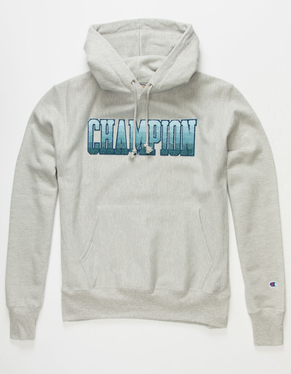 CHAMPION Chenille Ombre Mens Hoodie - HEATHER GRAY | Tillys