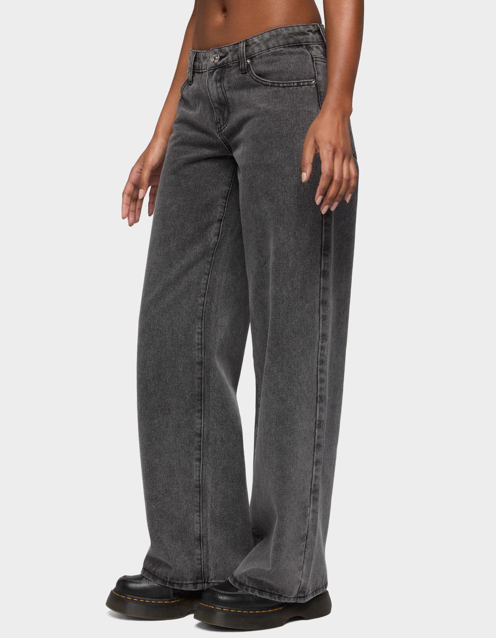 EDIKTED Tall Raelynn Washed Low Rise Baggy Jeans