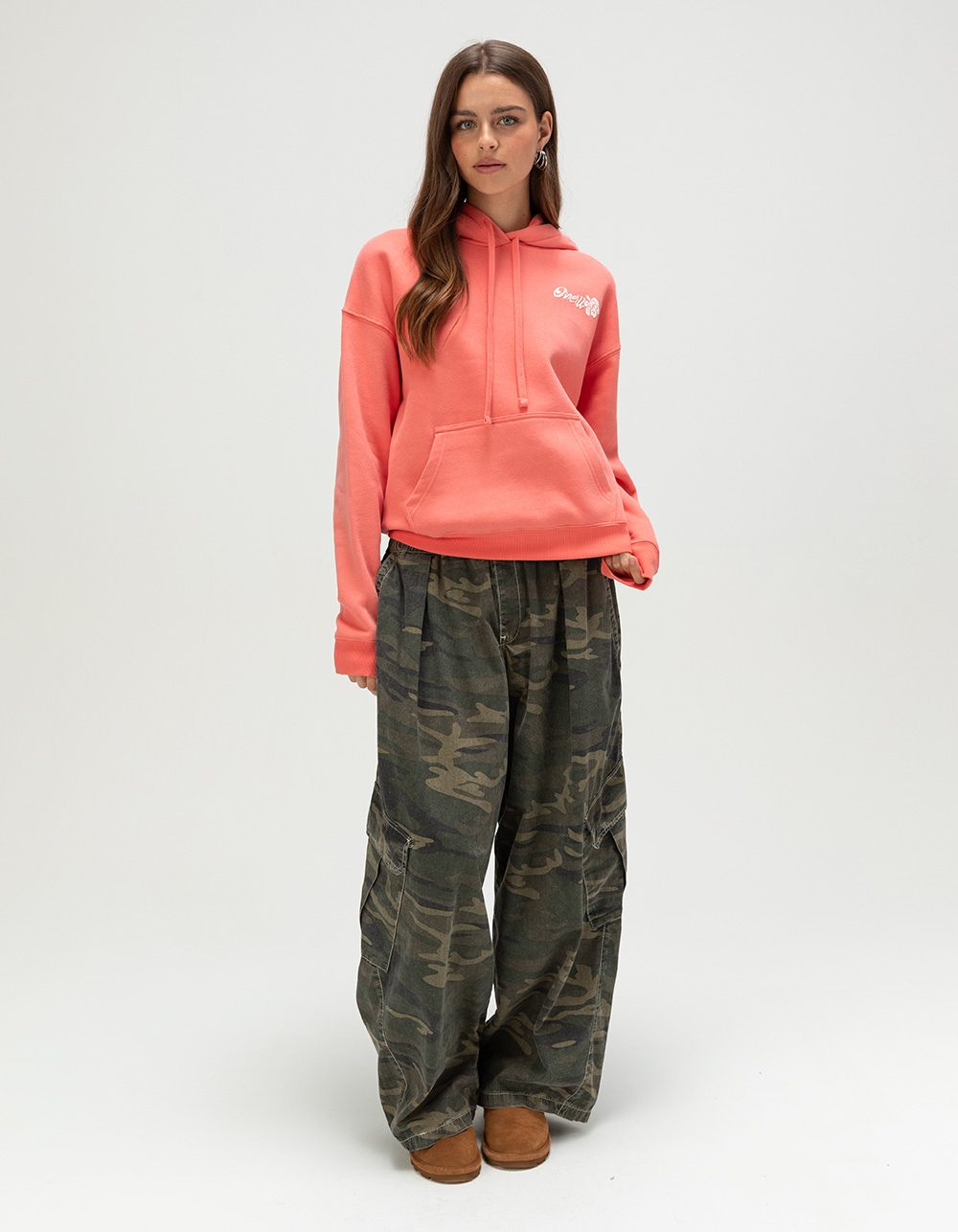 O'NEILL Hibiscus Womens Hoodie - CORAL