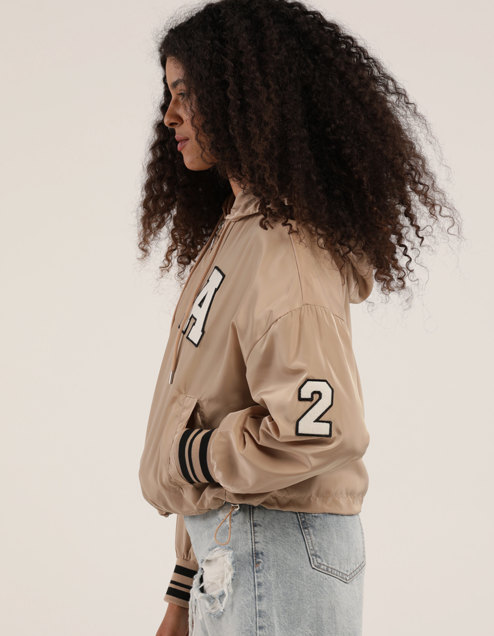 NEW LOOK Womens Nylon Varsity Jacket 