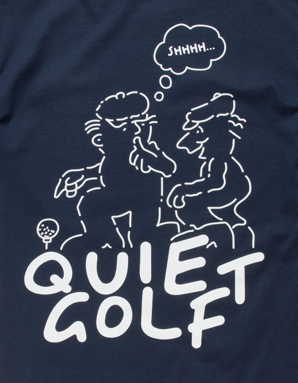 QUIET GOLF Shhhh Mens Tee NAVY Tillys