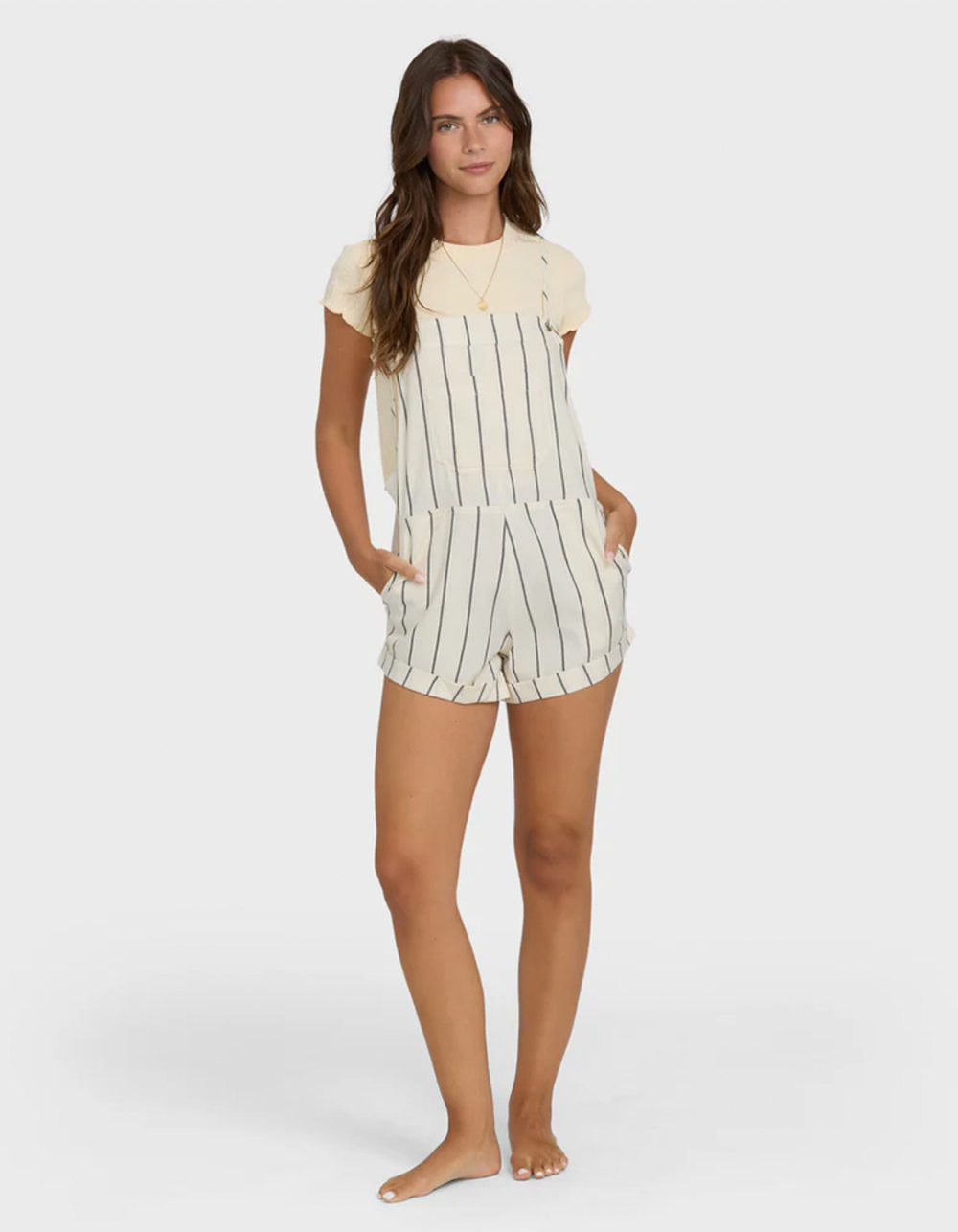 BILLABONG Wild Pursuit Womens Romper - WHITE COMBO