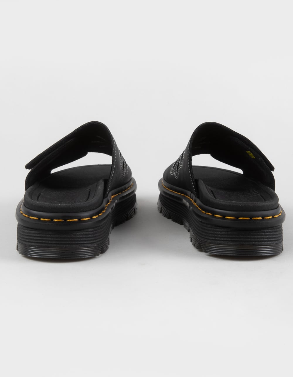 DR. MARTENS Zebzag Flower Womens Platform Slides - BLACK