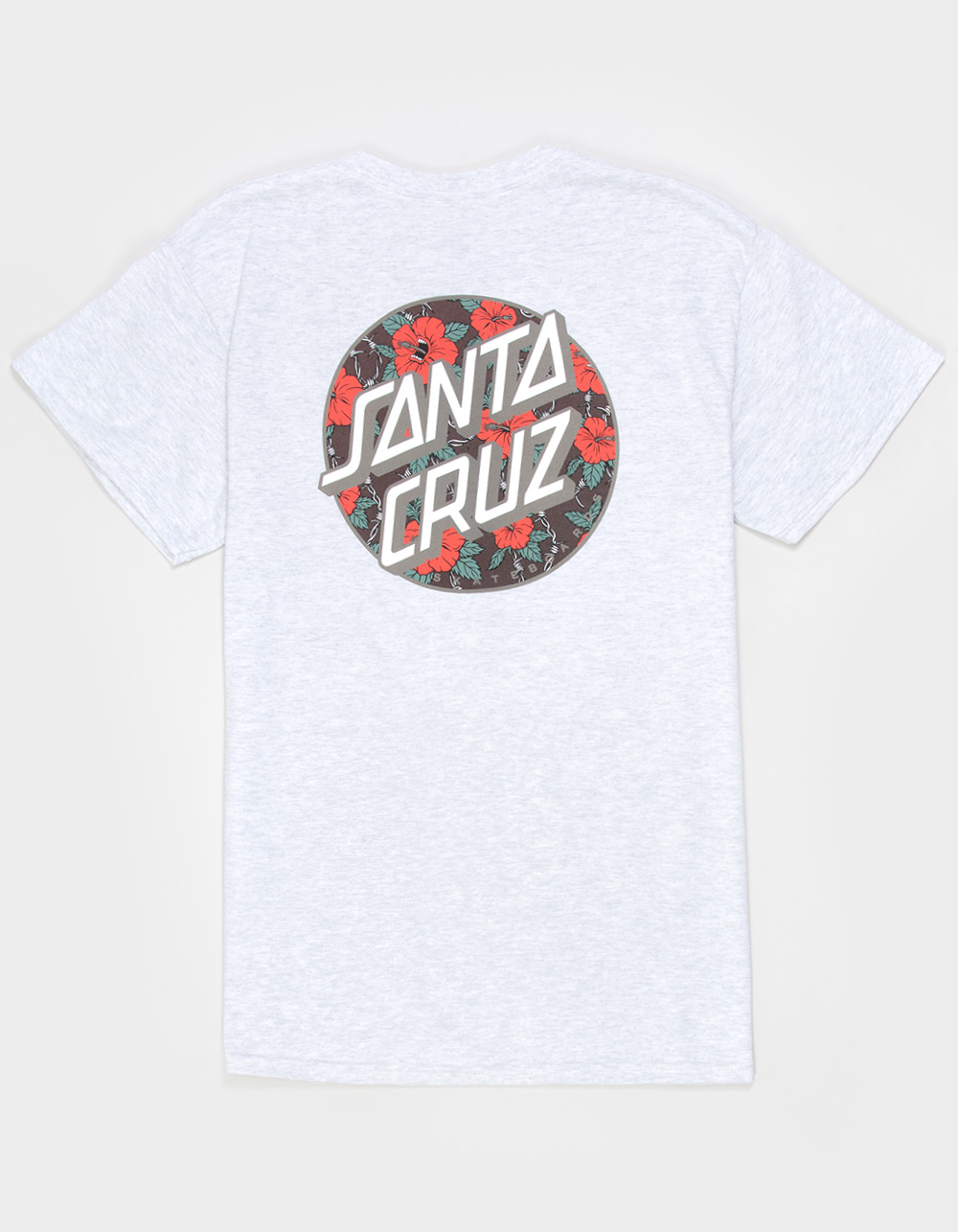 SANTA CRUZ Hibiscus Fill Dot Mens Tee - GRAY