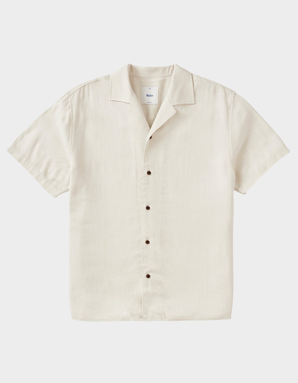 KATIN Teller Mens Button Up Shirt - CREAM