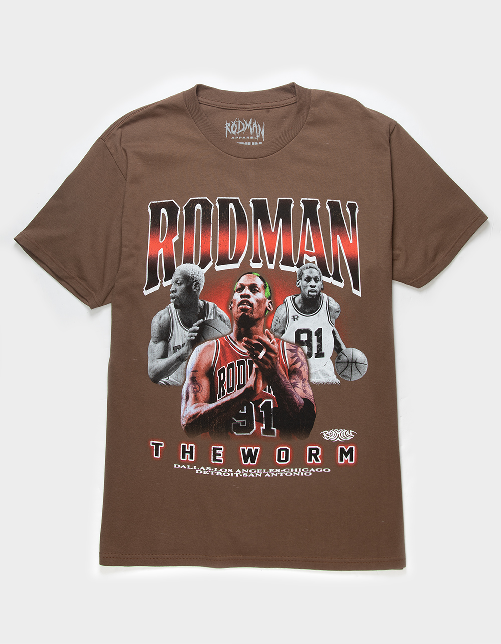 RODMAN Court Classic Tee BROWN Tillys