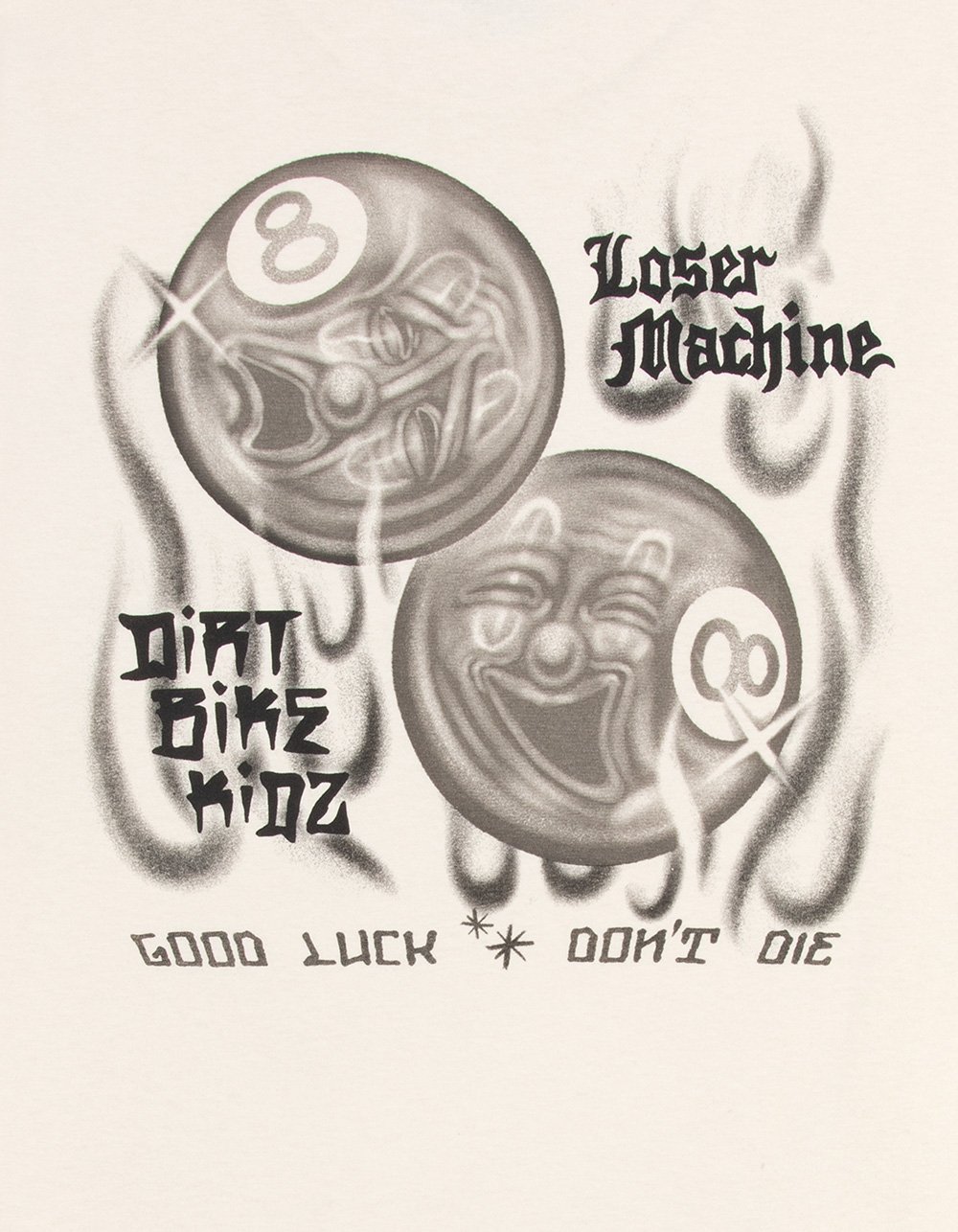 LOSER MACHINE 8 Ballerz Mens Tee - CREAM