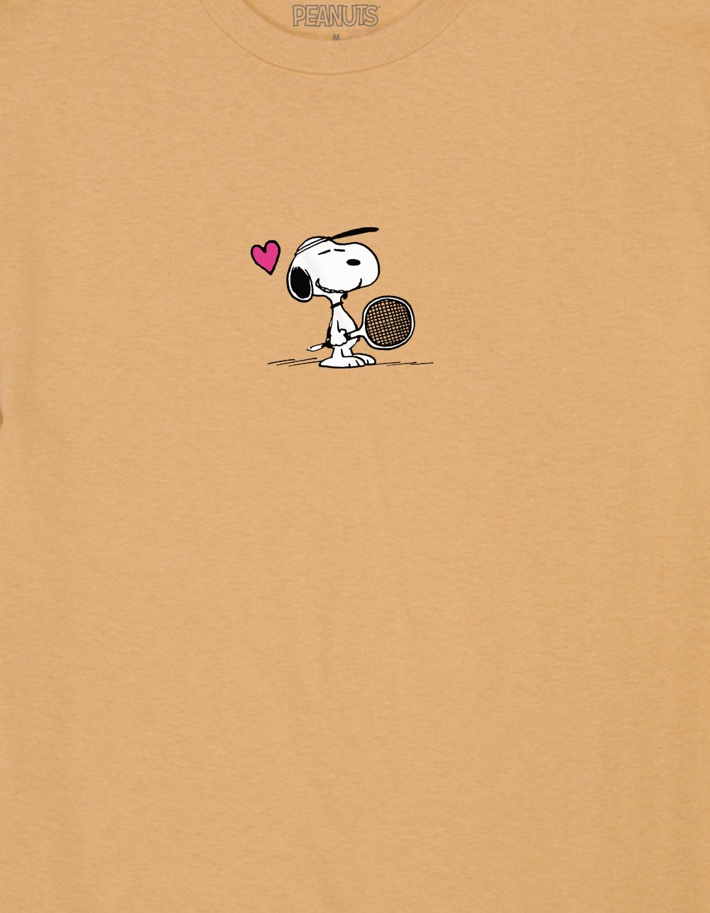 PEANUTS Tennis Love Unisex Tee - GOLD