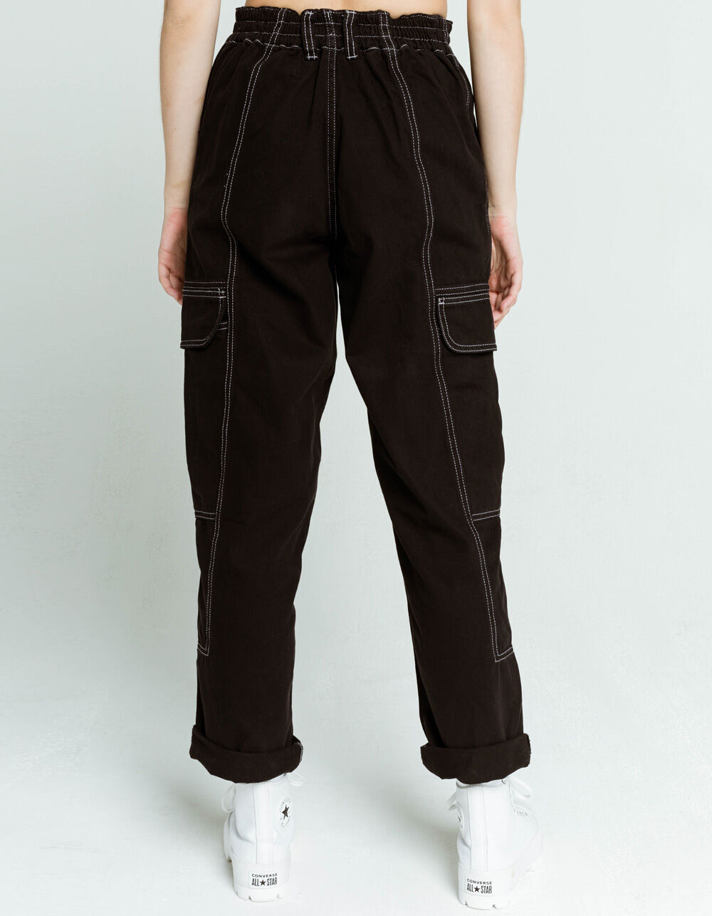 BDG Urban Outfitters Blaine Cargo Womens Black Skate Jeans BLACK Tillys