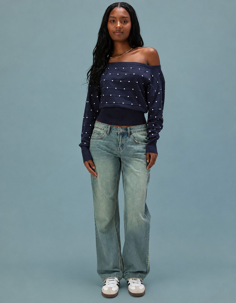 RSQ Womens Low Rise Loose Straight Jeans - TINTED DENIM
