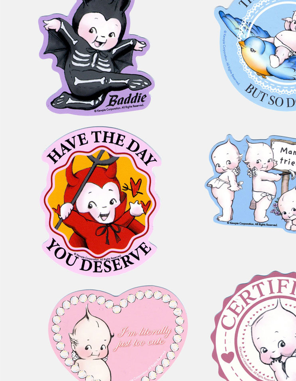 KEWPIE 6 Sticker Pack - MULTI