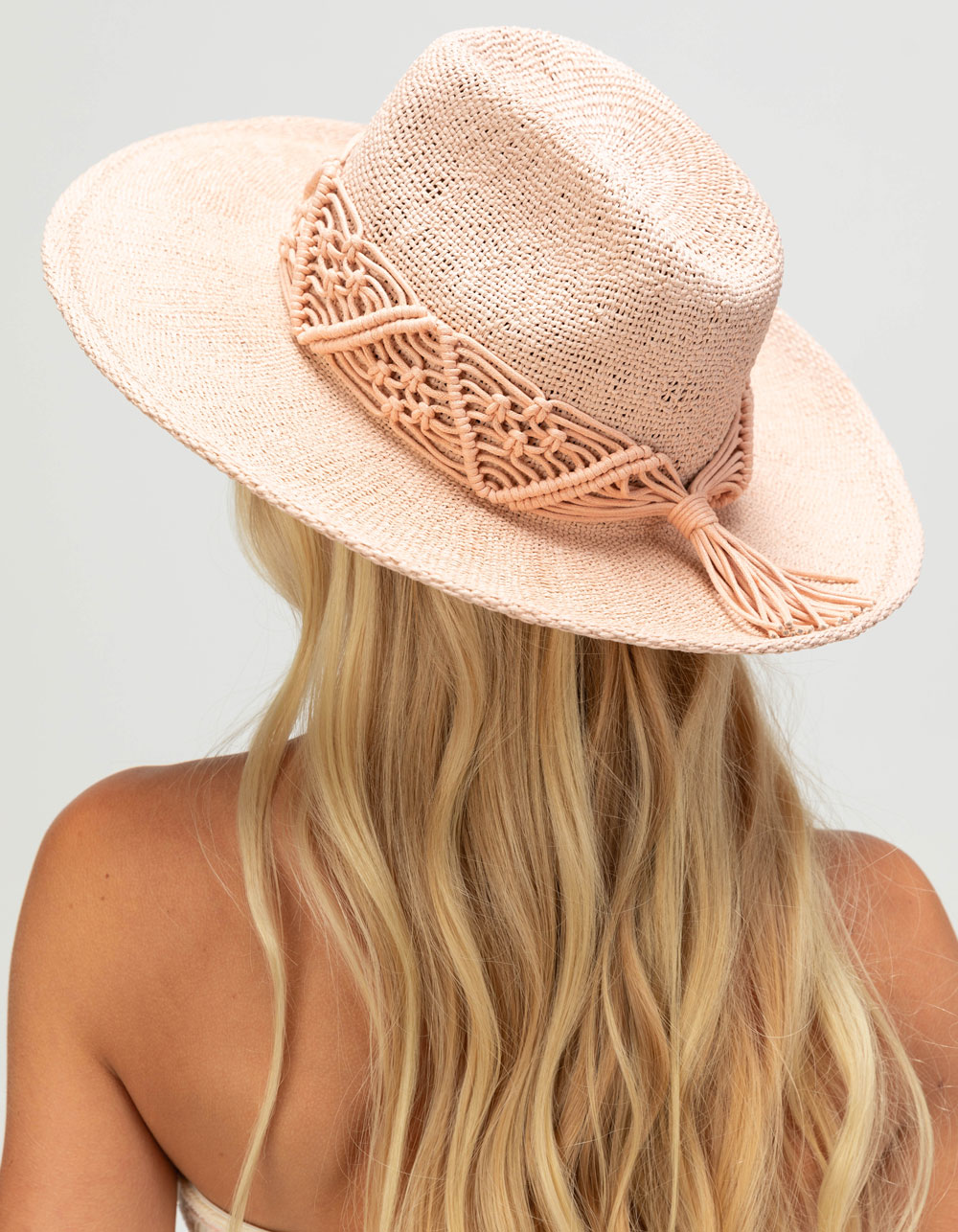 BRIXTON Matteo Womens Straw Hat - PINK