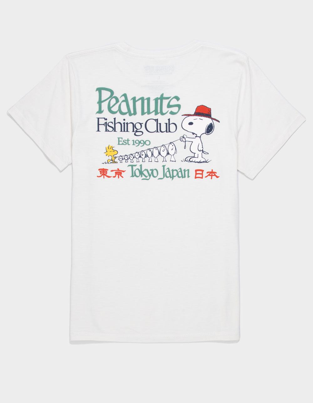 PEANUTS Fishing Club Boys Tee - CREAM