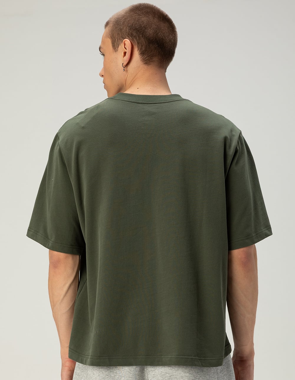 RSQ x Peanuts Camp Cook Mens Boxy Tee - GREEN