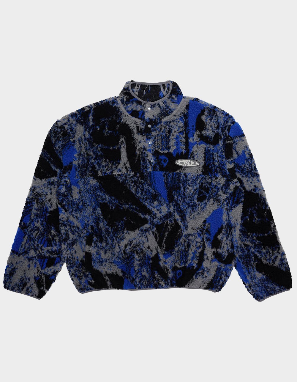 WKND Temple Mens Fleece Jacket - BLUE/GRAY