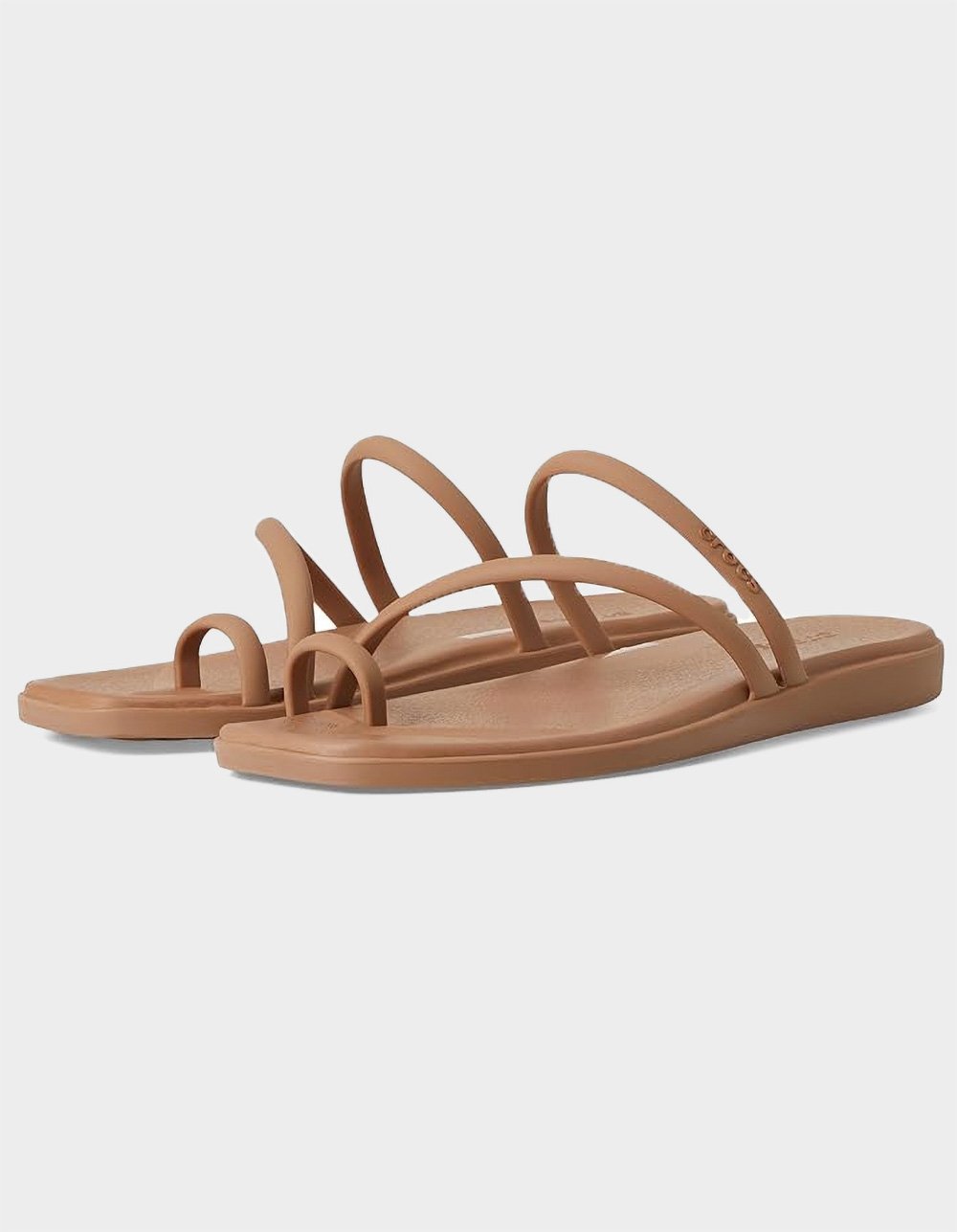 CROCS Miami Womens Toe Loop Sandals - CHOCOLATE