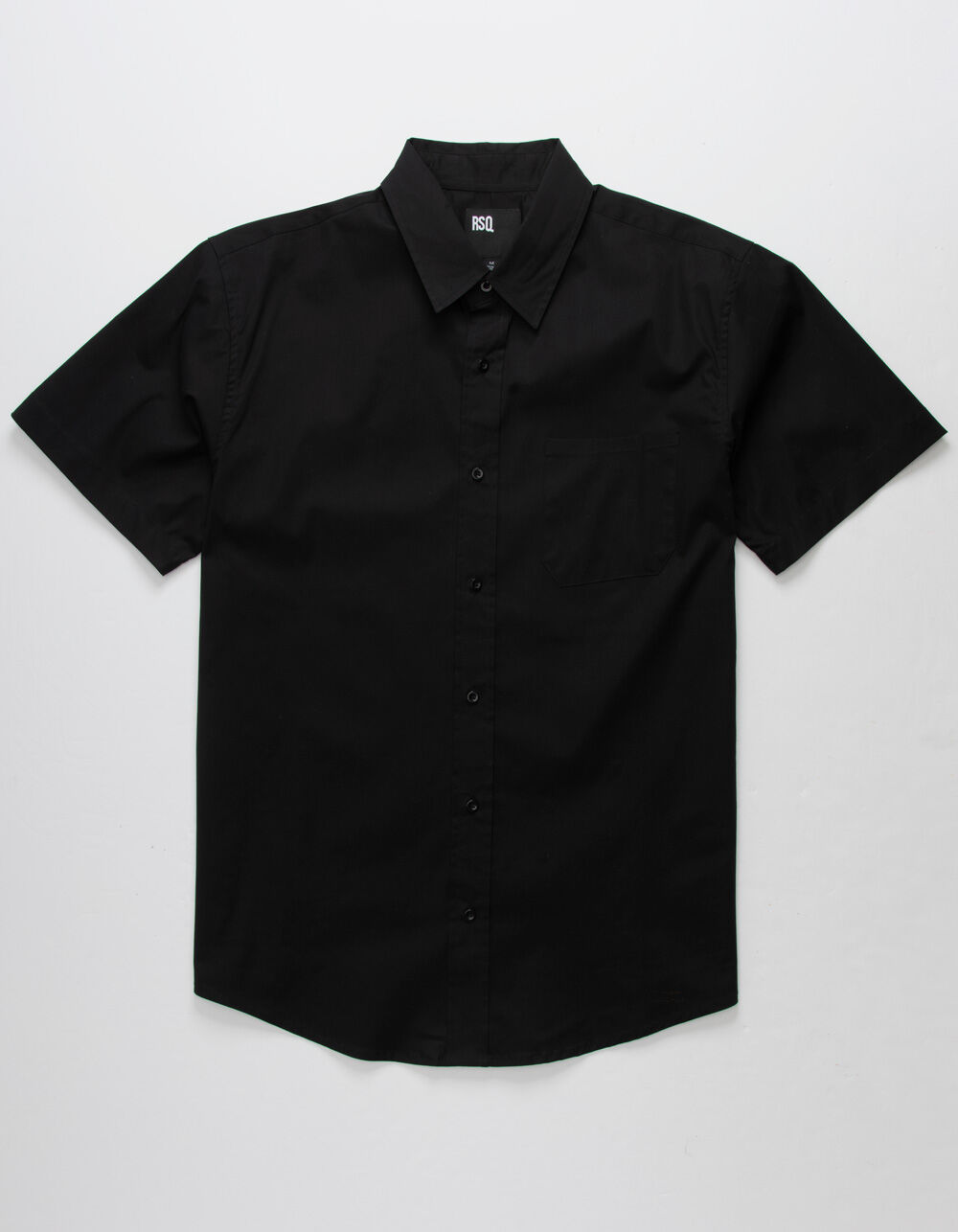 RSQ Mens Solid Button Up Shirt - BLACK | Tillys