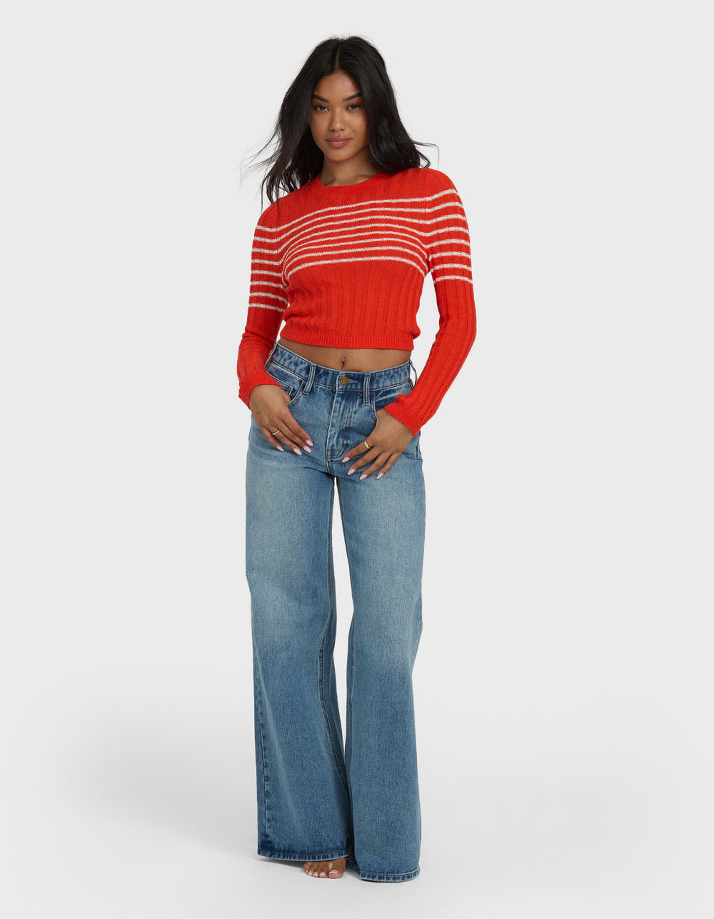 BILLABONG Clare Womens Fitted Sweater - RED