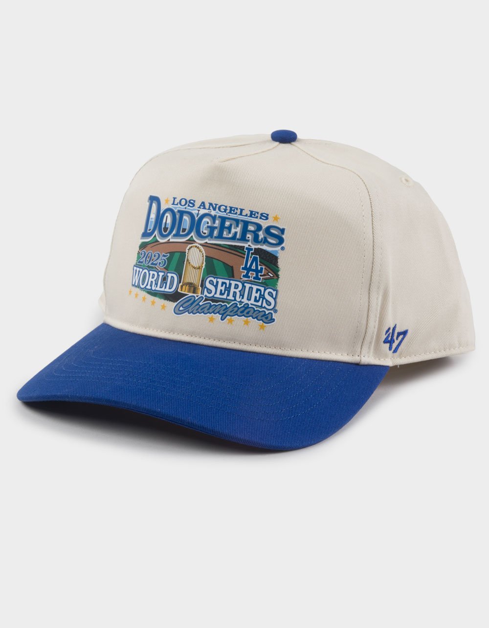 47 BRAND Los Angeles Dodgers World Series Champs '47 Hitch Snapback Hat - BLUE COMBO