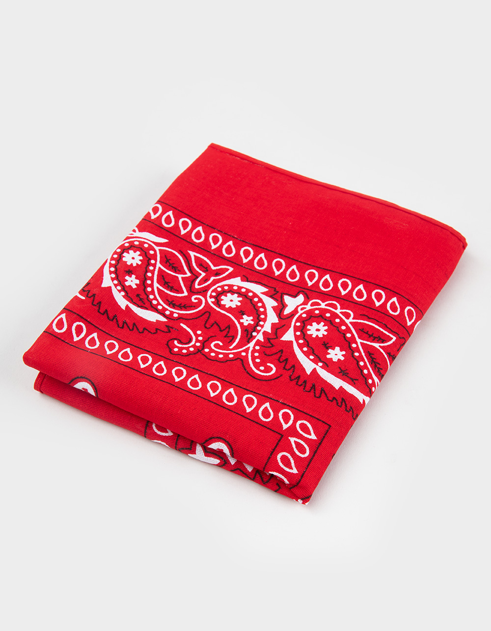 Red Paisley Bandana - RED
