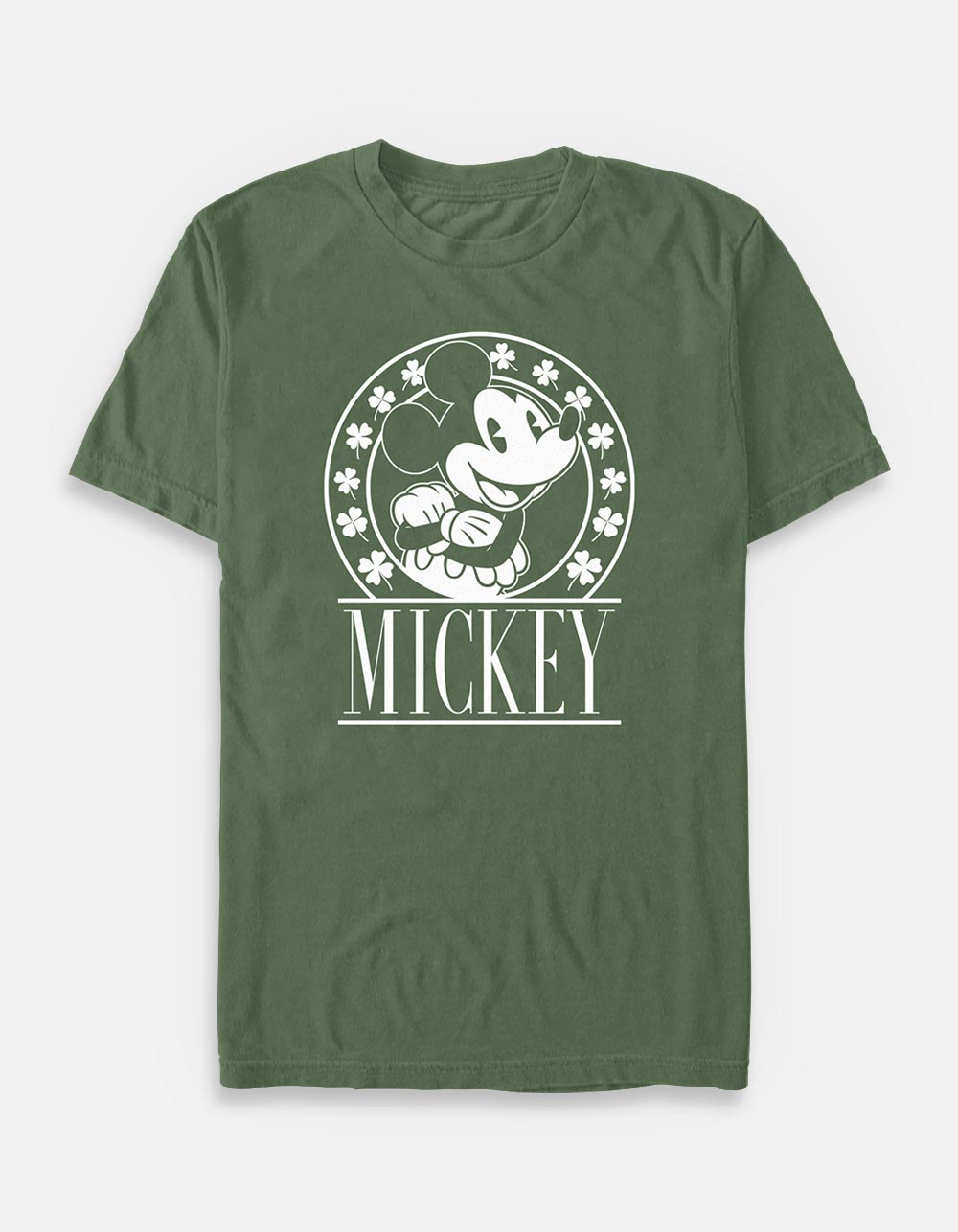 DISNEY Lucky Mickey Mouse Unisex Tee - MOSS