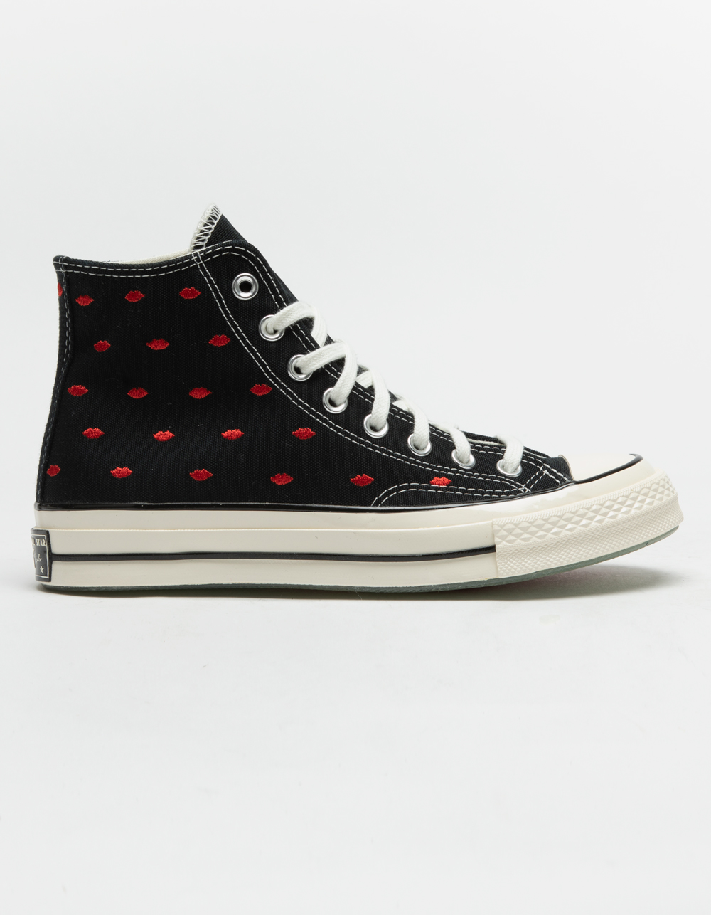 CONVERSE Chuck 70 Crafted With Love Womens High Top Shoes - BLK/WHT ...