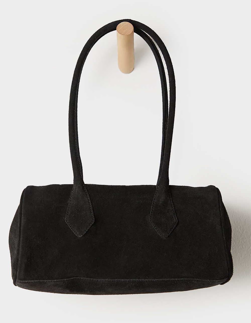 FREE PEOPLE Sierra Suede Shoulder Bag - BLACK