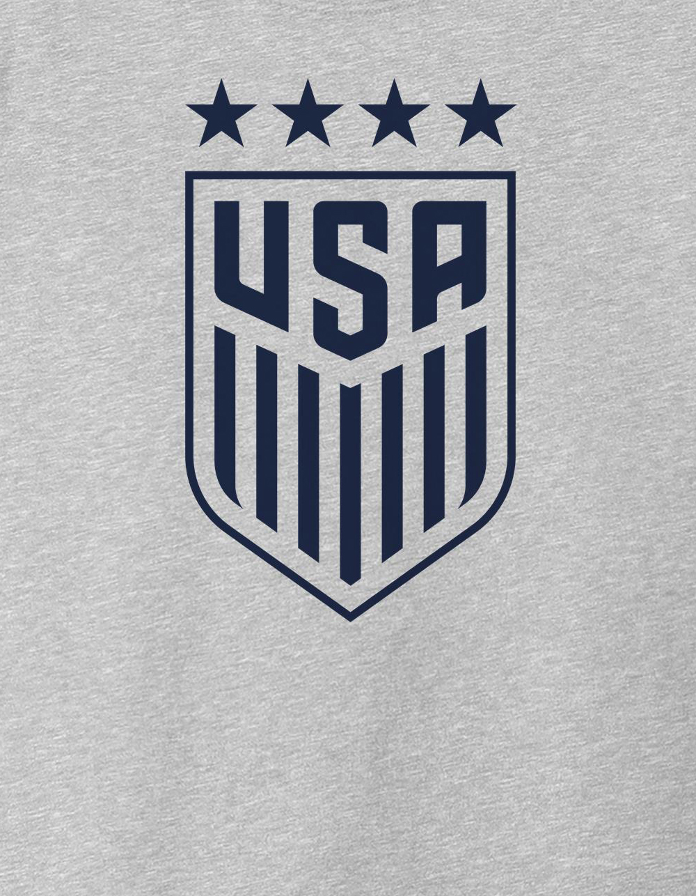 SOCCER Stars Logo Unisex Kids Tee - HEATHER GRAY