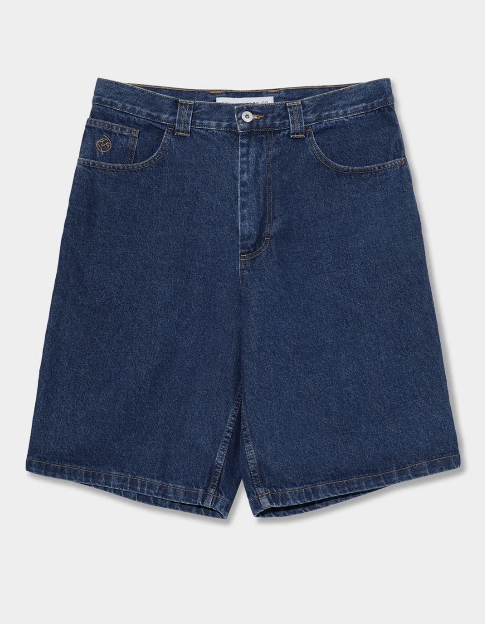 POLAR SKATE CO. Big Boy Mens Baggy Denim Shorts - DARK BLUE