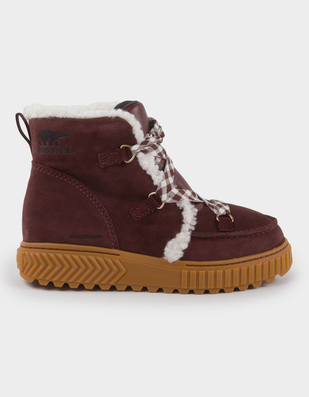 SOREL ONA AVE™ Alpine Womens Waterproof Boots - REDWOOD/GUM