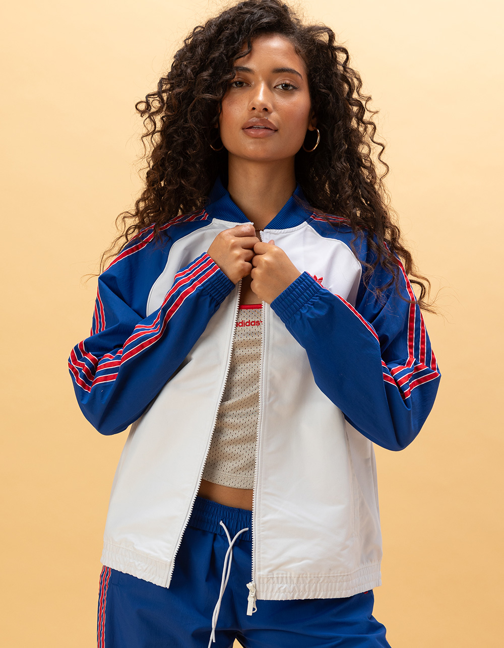 ADIDAS Originals Womens Track Jacket - WHITE COMBO