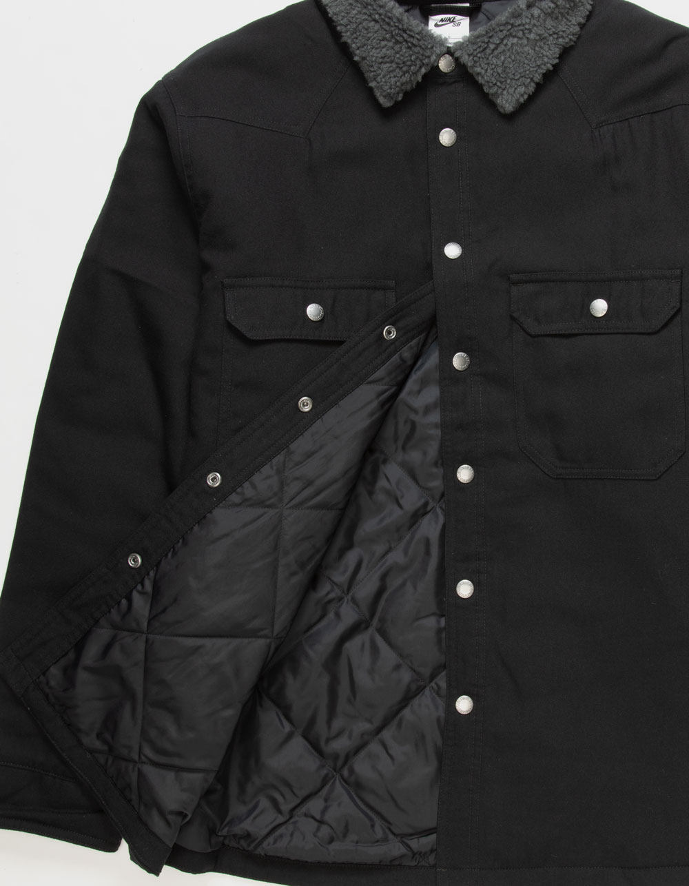 NIKE SB Padded Flannel Mens Jacket - BLACK