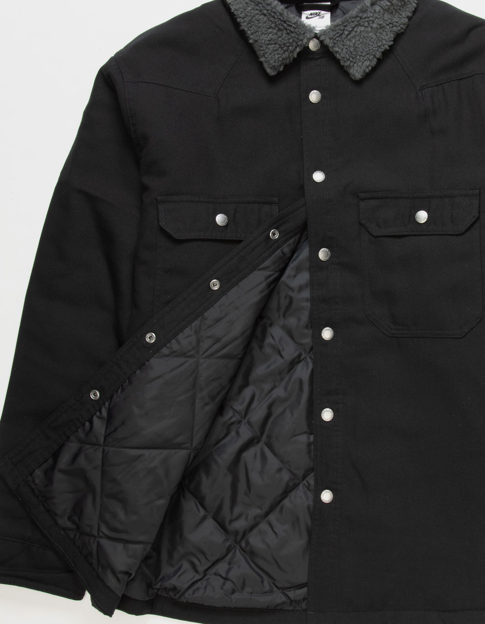 NIKE SB Padded Flannel Mens Jacket - BLACK | Tillys