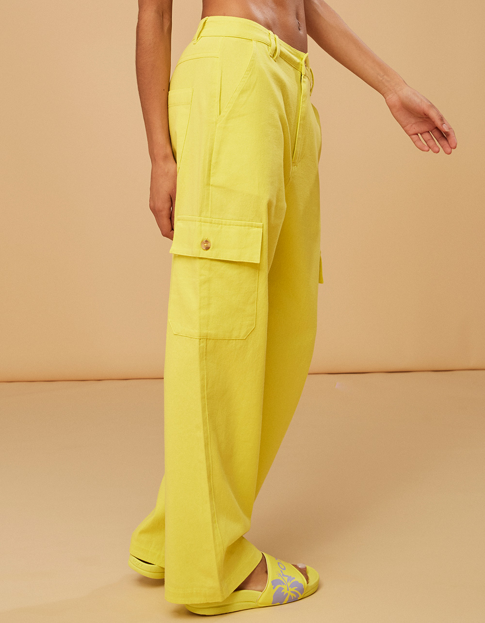 ROXY x Kate Bosworth Surf Kind Kate Womens Cargo Pants - YELLOW | Tillys