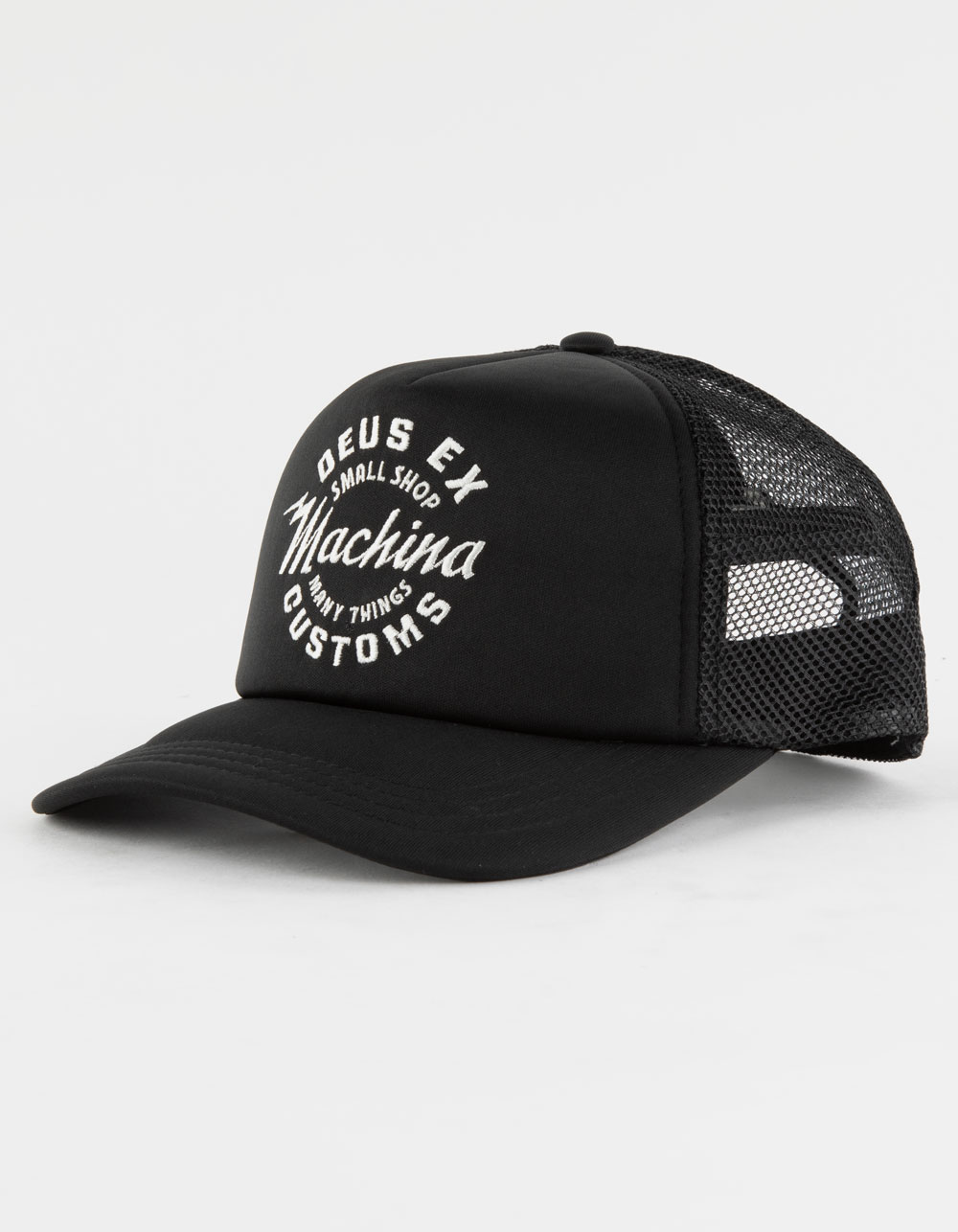 Deus EX Machina Amped Circle Trucker Hat - Black - One Size