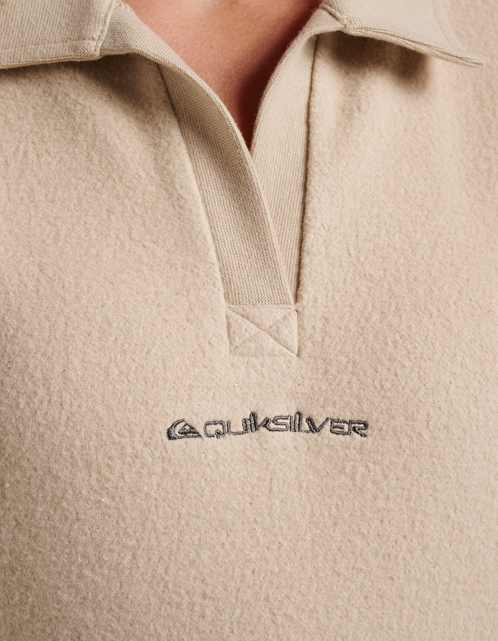QUIKSILVER Dover St. Womens Fleece Pullover - OATMEAL
