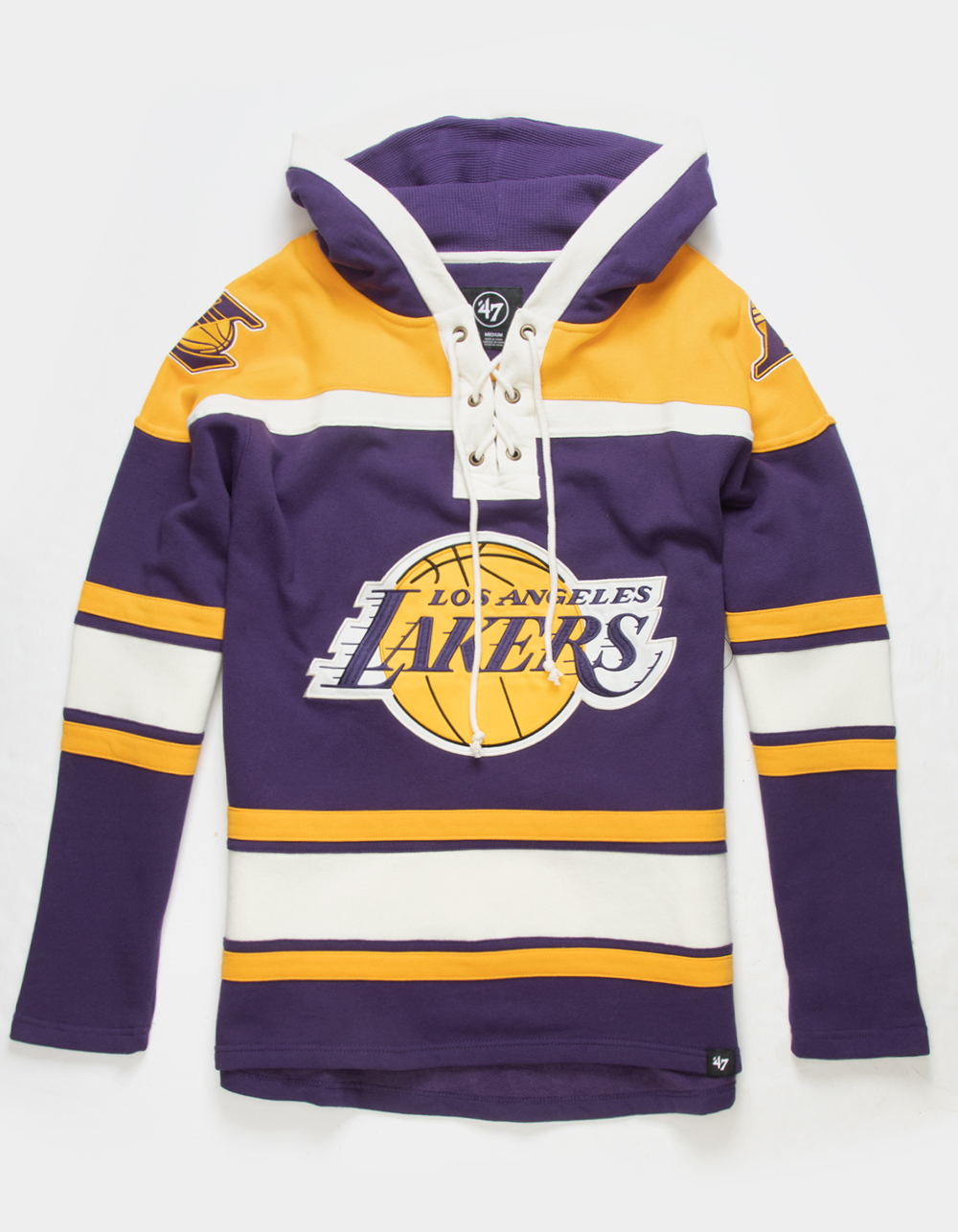 47 BRAND Los Angeles Lakers '47 Superior Lacer Mens Hoodie - PURPLE
