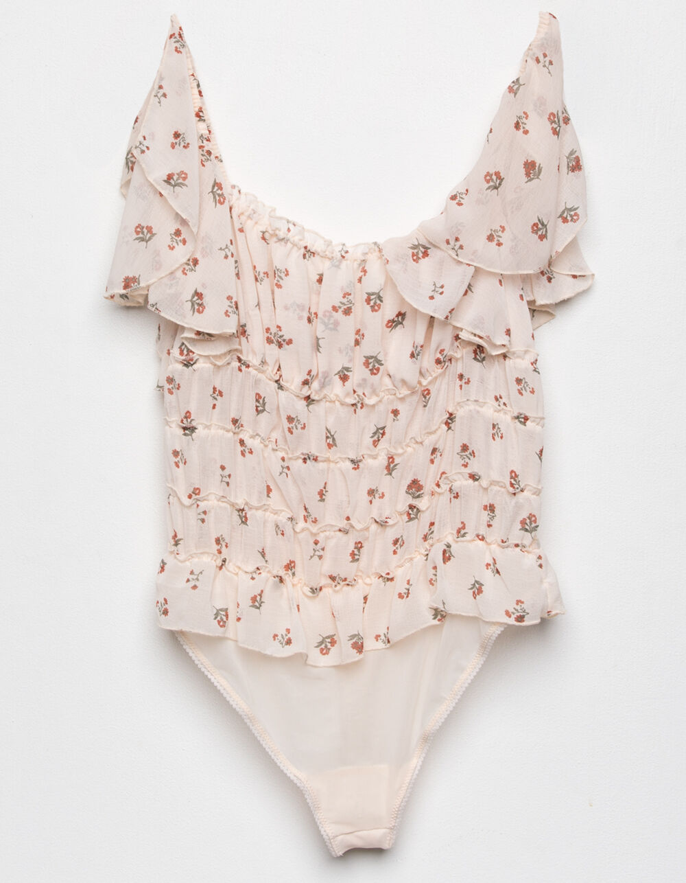 FREE PEOPLE Juliet Printed Bodysuit IVORY Tillys